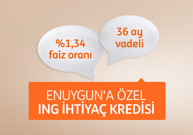 ING'den ayda 736 TL'ye 20.000 TL