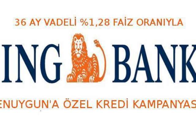 ING'den ayda 545 TL'ye 15.000 TL kredi