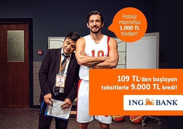 ING'den 109 TL'den başlayan taksitlerle 9.000 TL