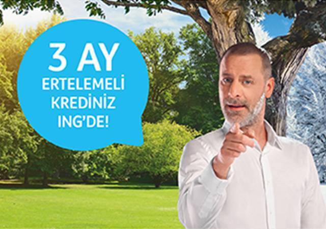 ING'den 3 ay ertelemeli kredi
