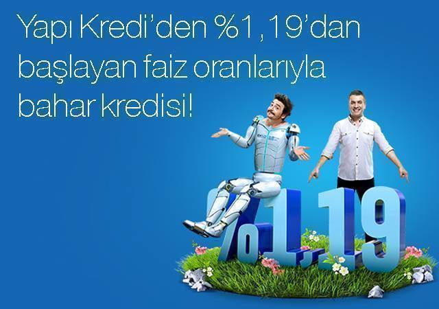 Yapı Kredi'den ayda 723 TL'ye 25.000 TL