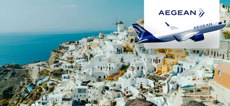 Aegean Airlines'ın %25'e varan indirimli yurt dışı uçak biletleri sadece ENUYGUN.com'da!