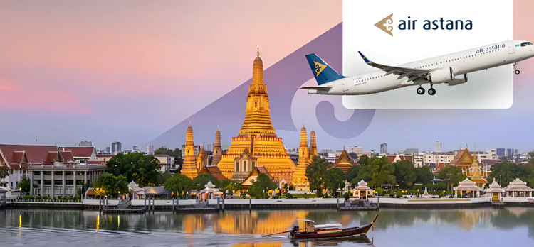 Air Astana'nın 386$'dan başlayan fiyatlarla gidiş - dönüş yurt dışı uçak biletleri ENUYGUN.com'da!