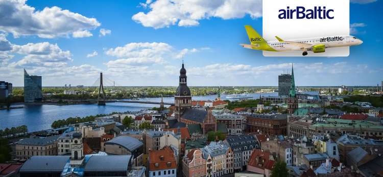 airBaltic'in 170$’dan başlayan fiyatlarla indirimli yurt dışı uçak biletleri!