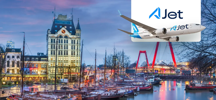AJet’in İstanbul çıkışlı Rotterdam uçuşları başlıyor!