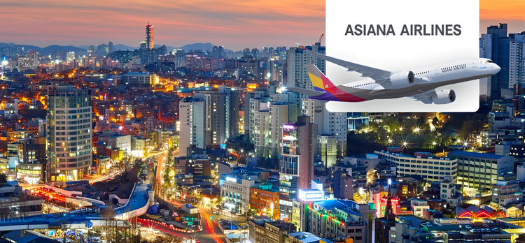 Asiana Airlines'ın 908$'dan başlayan fiyatlarla indirimli yurt dışı uçak biletleri ENUYGUN.com'da!