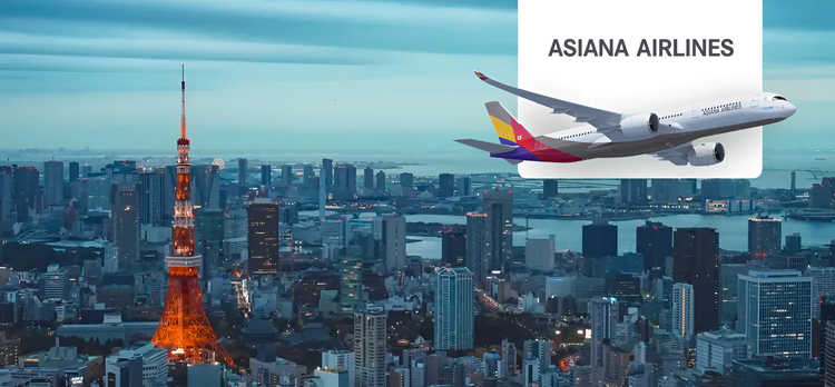 Asiana Airlines'ın 759$'dan başlayan fiyatlarla indirimli yurt dışı uçak biletleri ENUYGUN.com'da!