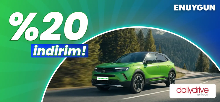 Dailydrive araçlarında %20 indirimi kaçırma!
