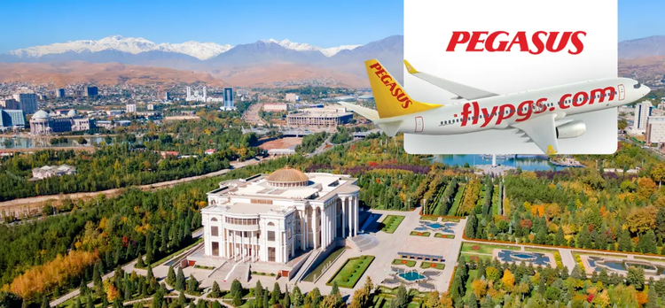 Pegasus'un Tacikistan Duşanbe uçuşları başlıyor