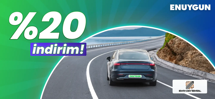 EMR Car Rental'da %20 indirim!
