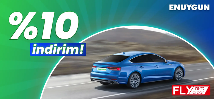 Fly Rent a Car araçlarında %10 indirim