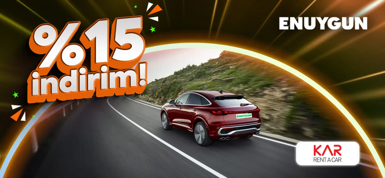 KAR araçlarında %15 indirim!