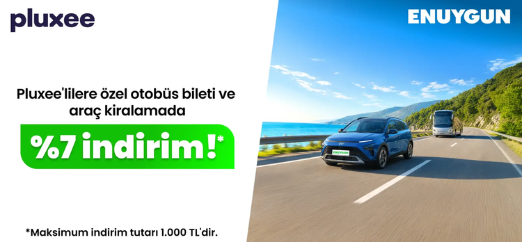 Pluxee'lilere özel otobüs bileti ve araç kiralamada %7 indirim!