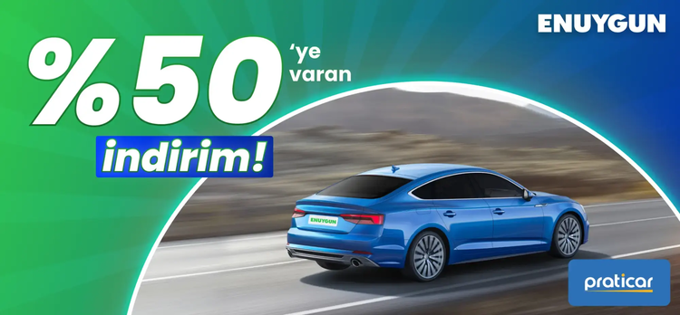 Praticar araçlarında %50'ye varan indirim!