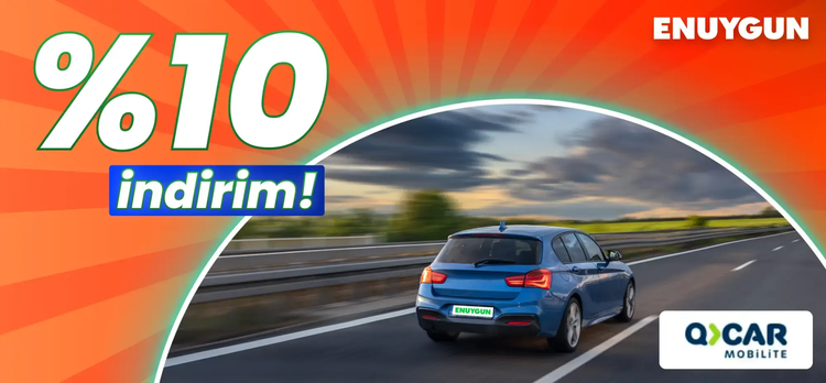 QCAR araçlarında %10 indirim!