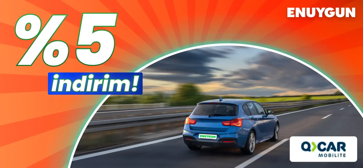 QCAR araçlarında %5 indirim!