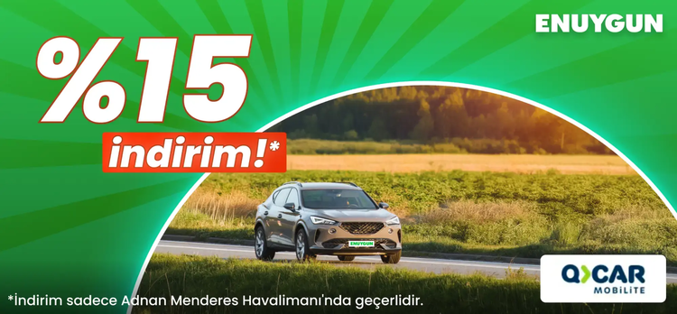 QCAR araçlarında %15 indirim fırsatı
