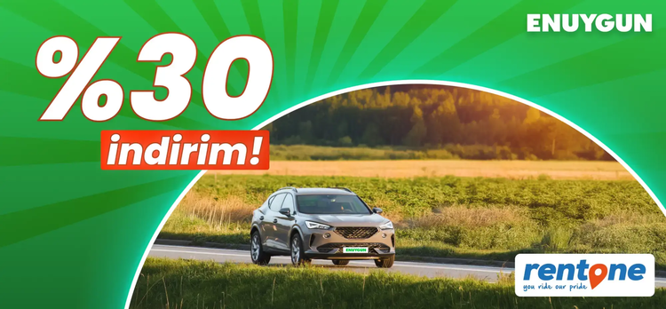 Rentone araçlarında %30 indirim!