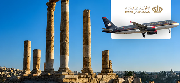 Royal Jordanian'ın 170$'dan başlayan fiyatlarla yurt dışı uçak biletleri ENUYGUN.com'da!