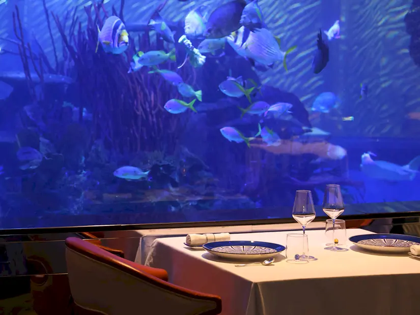 Al Mahara’daki Ristorante L'Olivo iç görünümü