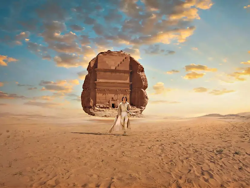 Al Ula hegra kenti görünümü
