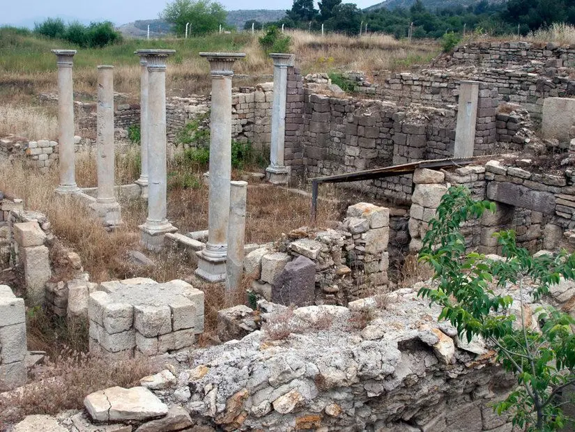Allianoi antik kenti görünümü