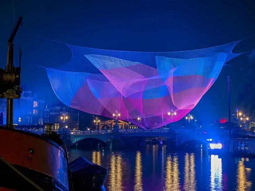 Amsterdam Işık Festivali - Hollanda görünümü