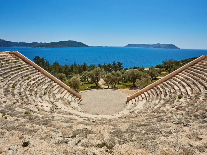 Antiphellos Antik Tiyatrosu - Kaş görünümü