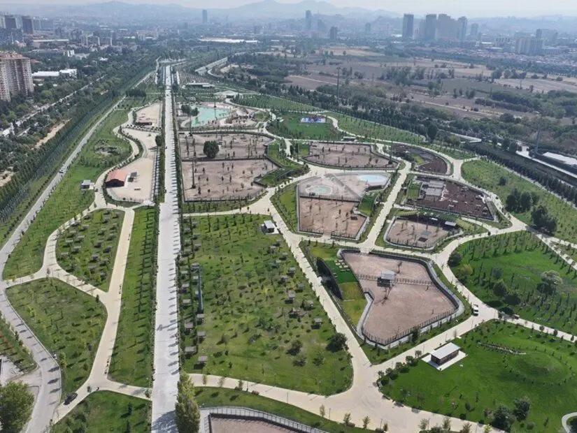 Atatürk Orman Çiftliği Doğal Yaşam Parkı havadan görünümü