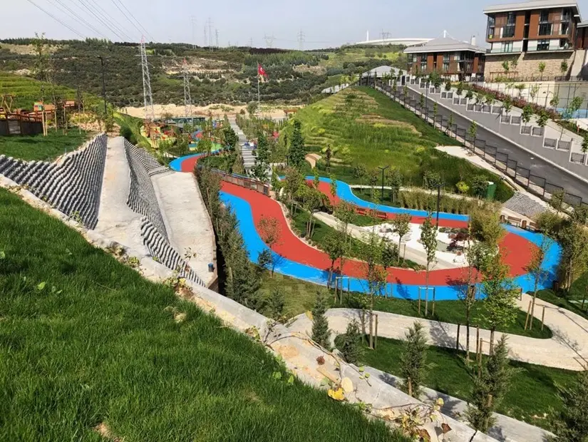 Ayazma Millet Bahçesi havadan görünümü