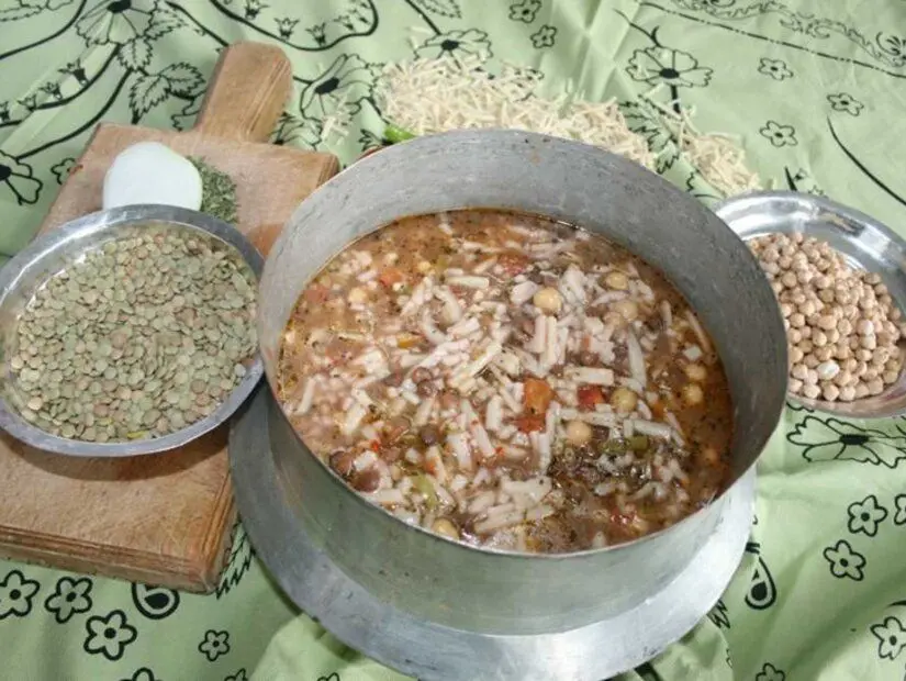 Bacaklı çorba görünümü