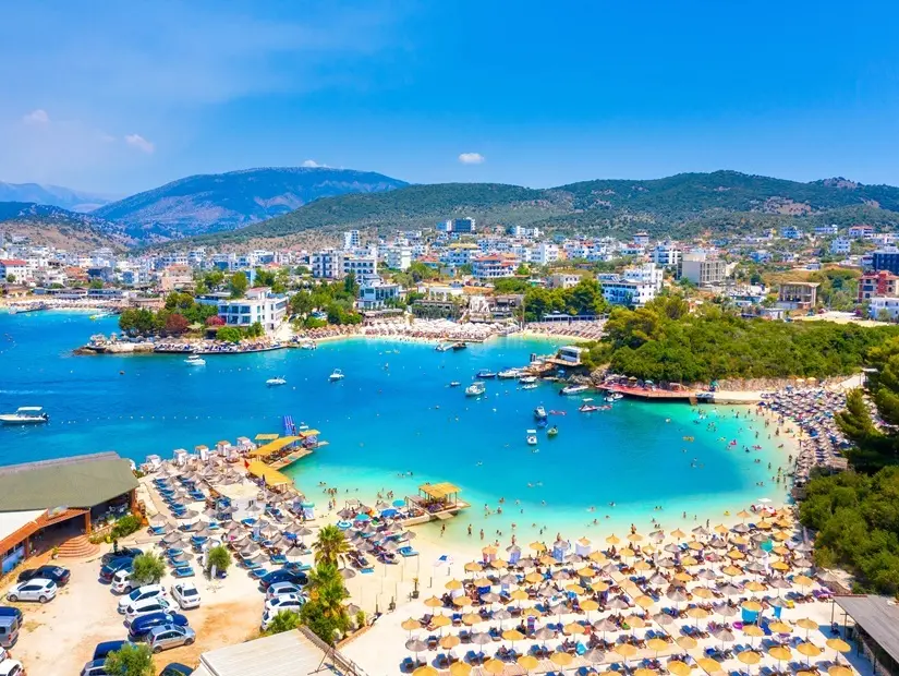 Bora Bora Plajı  havadan görünümü