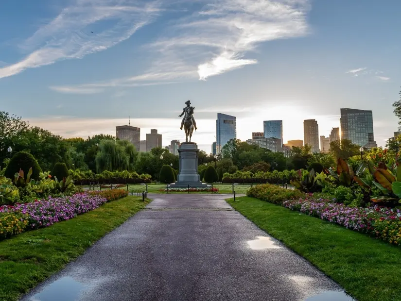 Arlington Gate'den Boston Halk Bahçesi