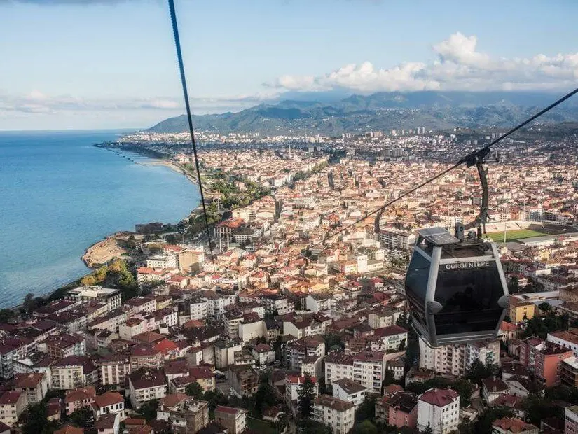 Boztepe Teleferik - Ordu görünümü