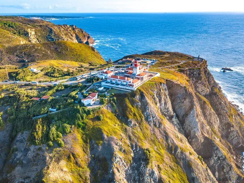 Cabo da Roca havadan görünümü.