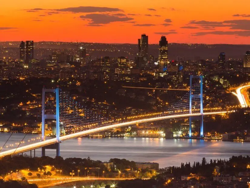 çamlıca tepesinden görünüm