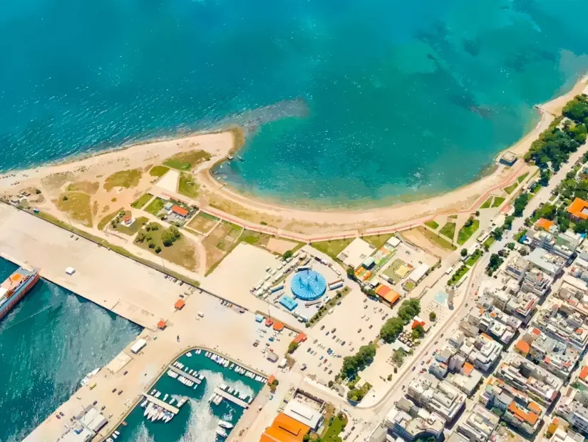Dedeağaç Limanı havadan görünümü