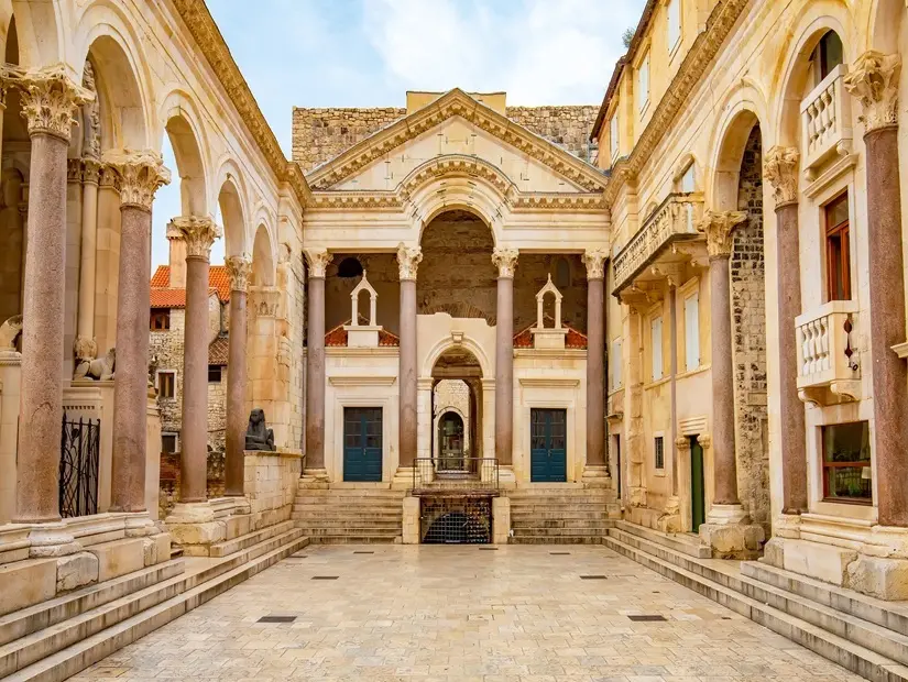 Diocletian Sarayı'nın görünümü