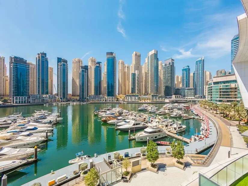 Dubai Marina görünümü