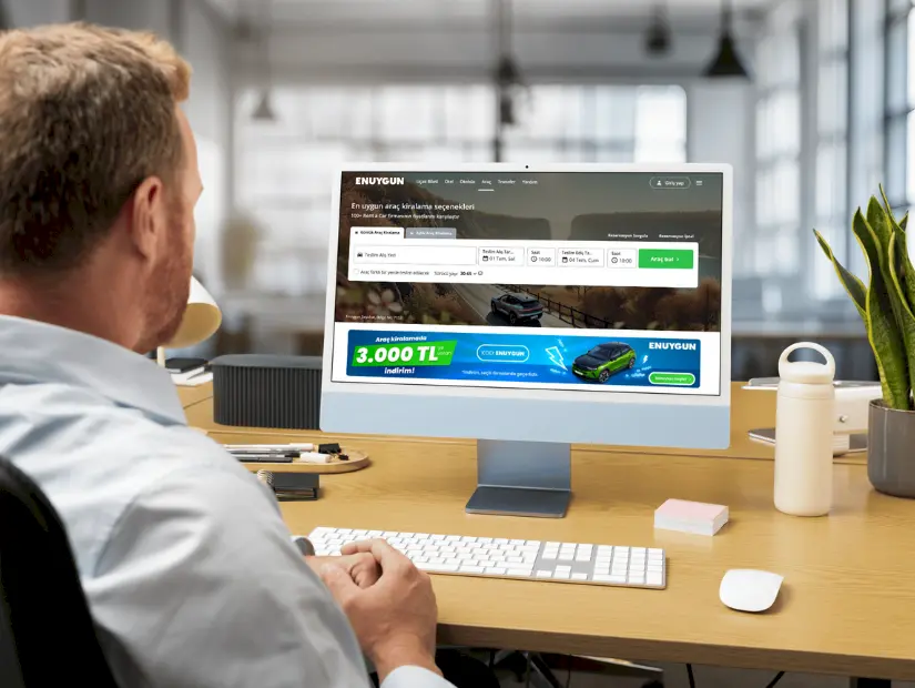 enuygun web sayfası araç kiralama