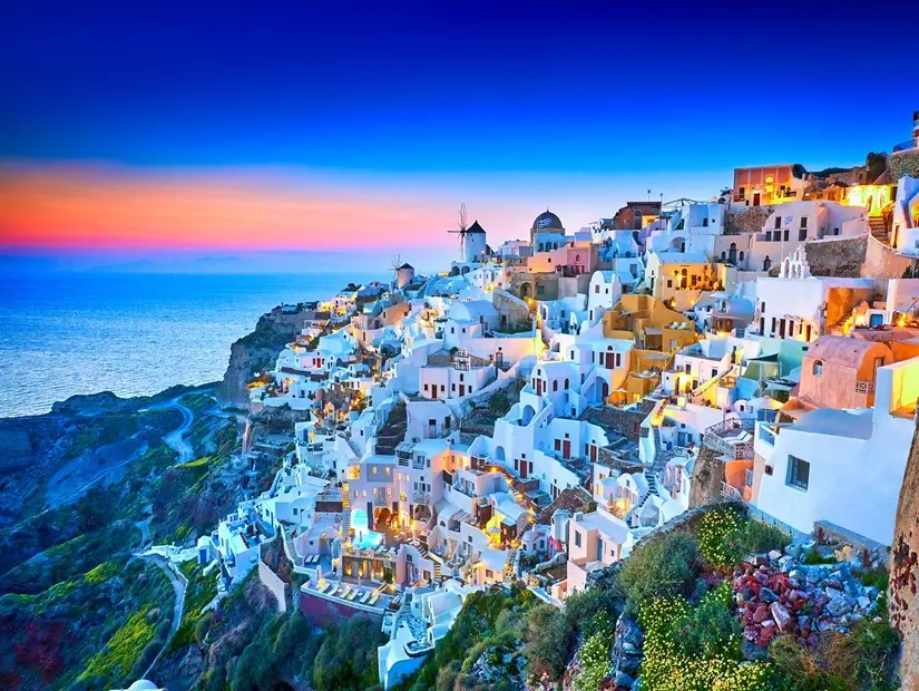  Fira kasabası, Yunanistan 