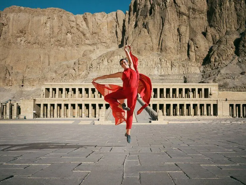 Hatşepsut Tapınağı (Deir el-Bahari) görünümü