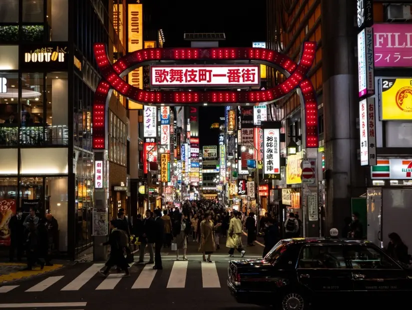  Tokyo Kabukicho gece vakti