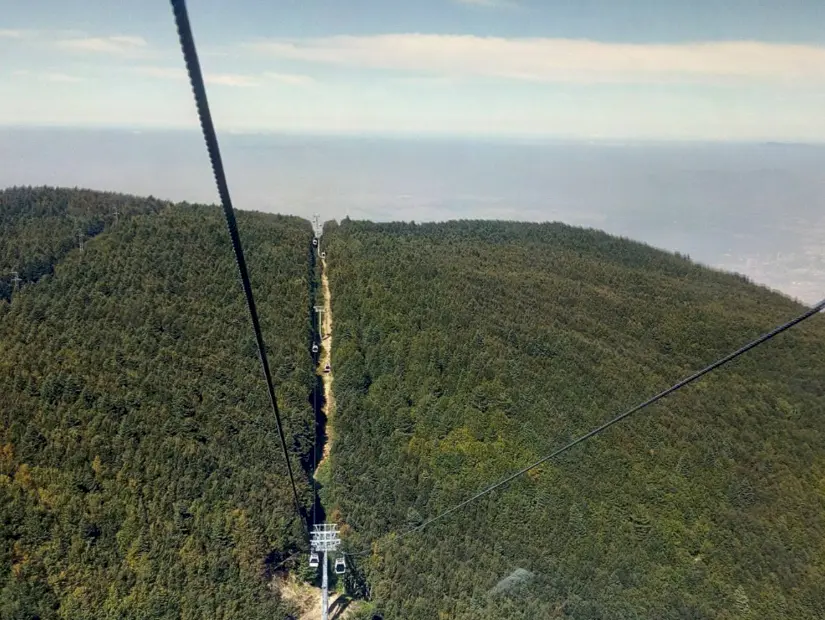 Kadıyayla teleferik havadan görünümü