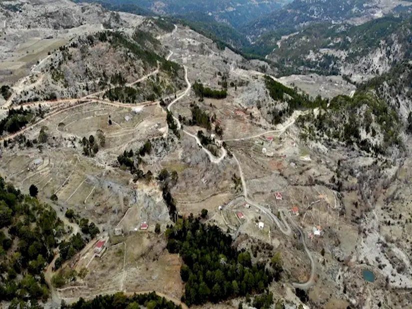 Karafilli Yaylası - Fethiye/Muğla havadan görünümü