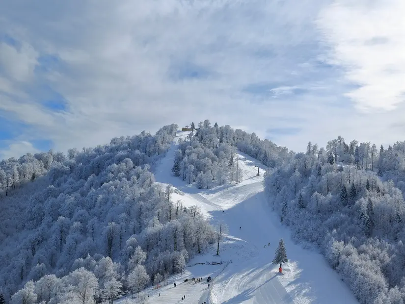 Kartepe kayak merkezi görünümü