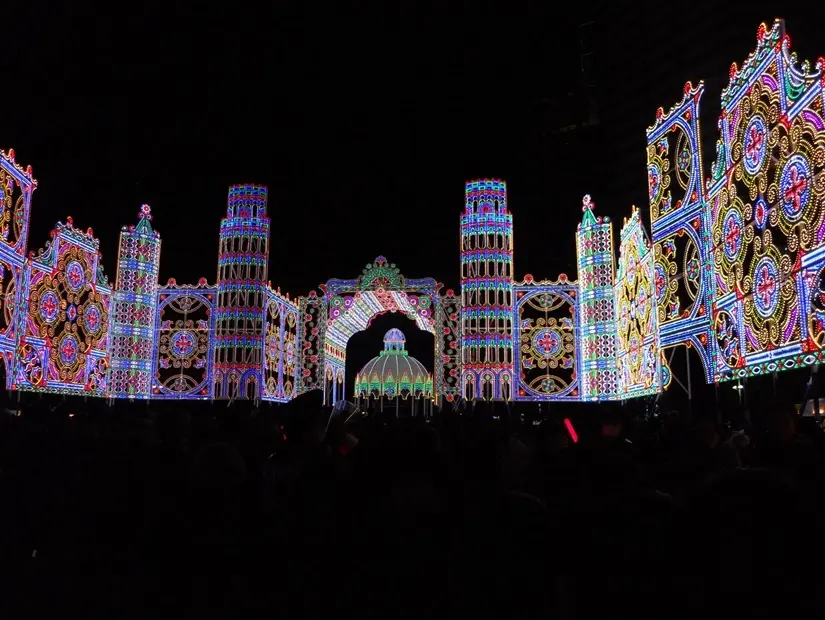 Kobe Luminarie Işık Festivali - Japonya görünümü
