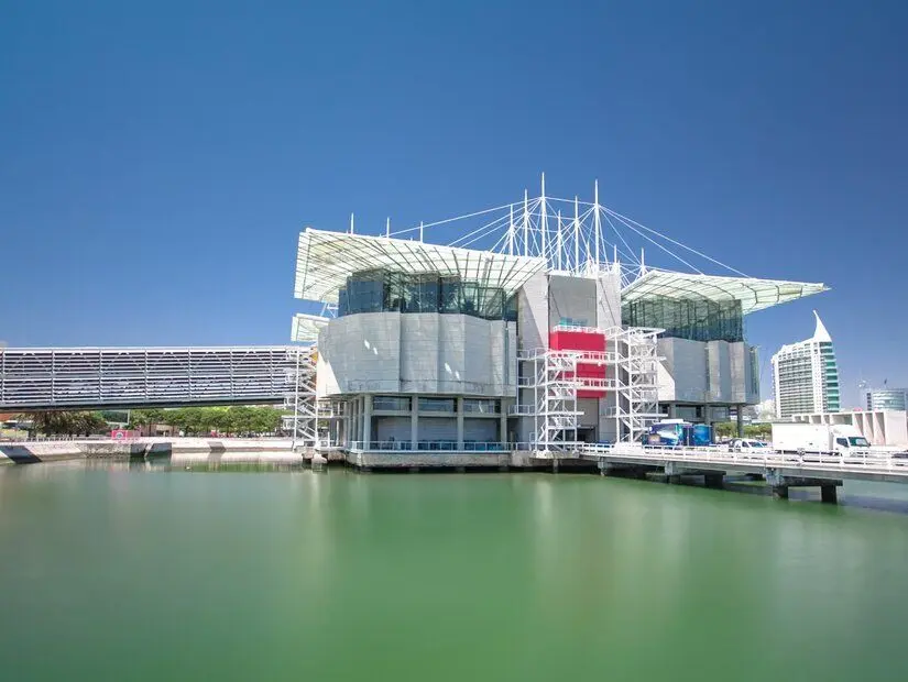 Lizbon Okyanus Akvaryumu (Oceanário de Lisboa) görünümü