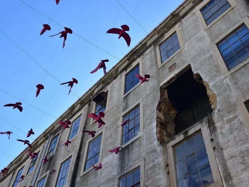 Lx-factory Lizbon şehri - sokak sanatı