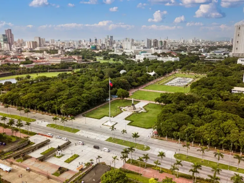 Rizal Parkı havadan görünümü